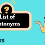 List of Antonyms